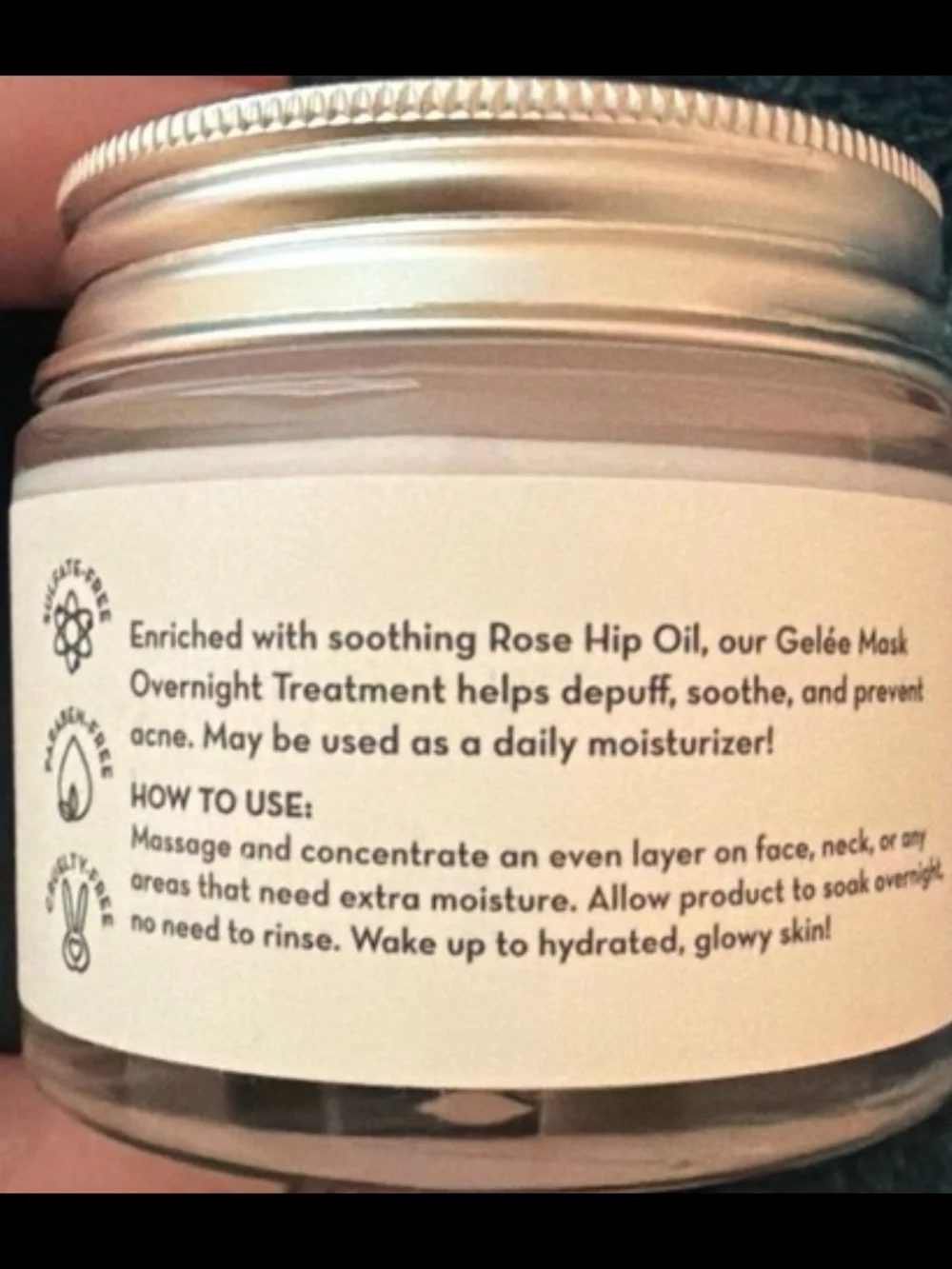 The Crème Shop Pink Gelée Mask Overnight Treatment - Rose Hip Oil